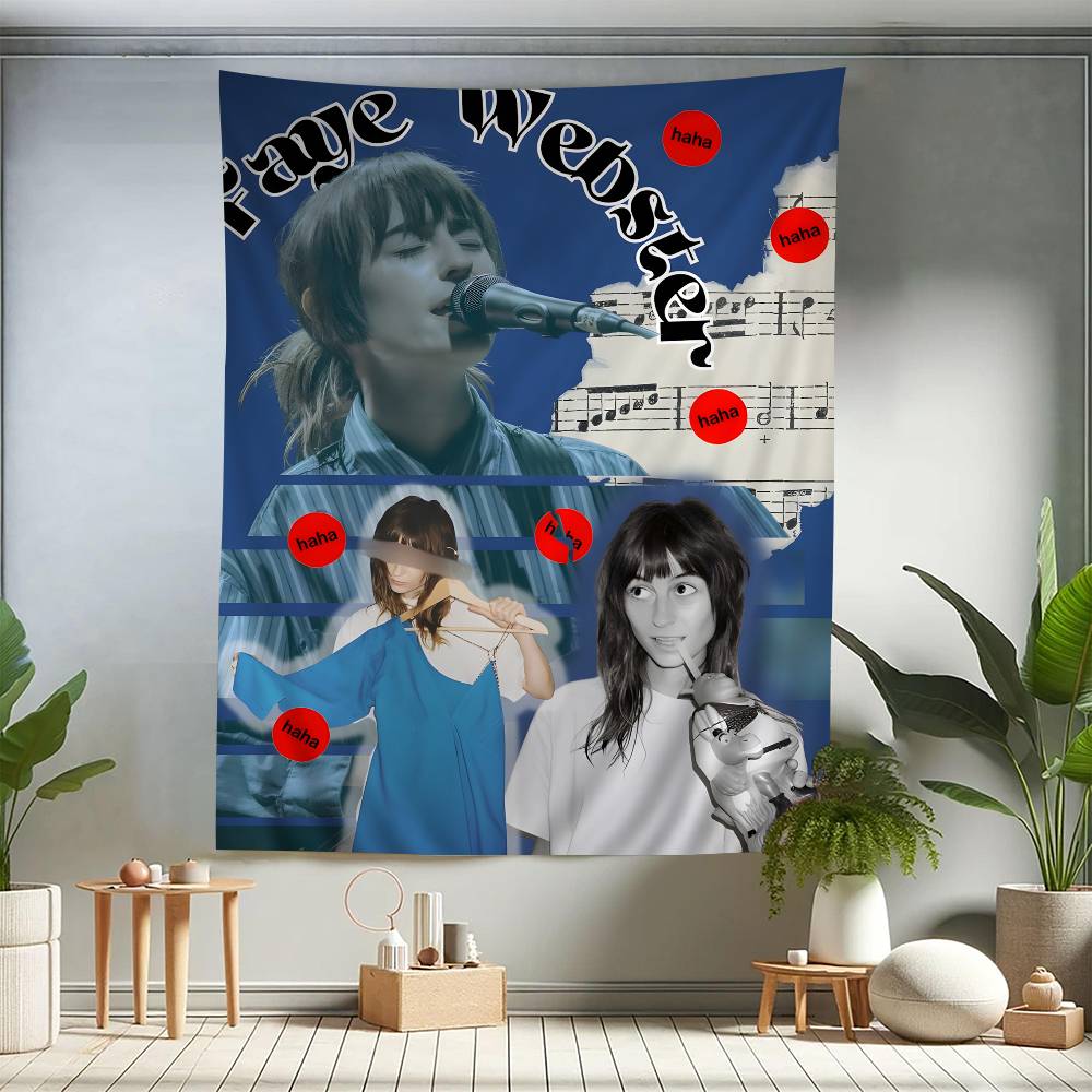 Faye Webster Hot Singer DIY Wall Tapestry Hanging Tarot Hippie Wall Rugs Dorm Home Decor