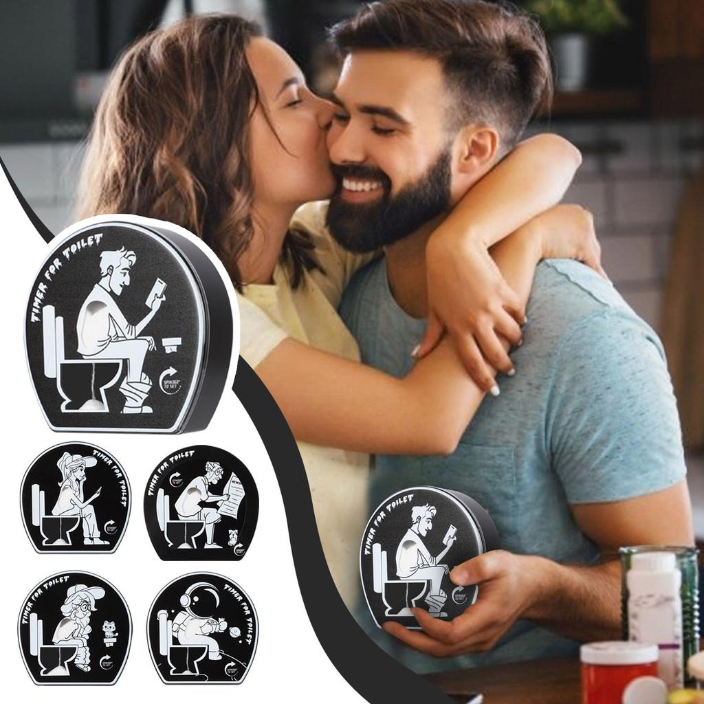 Juego Popular de Decoración con Temporizador para Baño, Cinco Minutos, Regalo Para Papá, Regalo Para Hombre, Adorno de Inodoro, Regalo Divertido