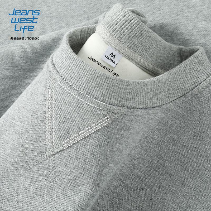 JEANSWEST LIFE Men's Heavyweight Crewneck Sweatshirt