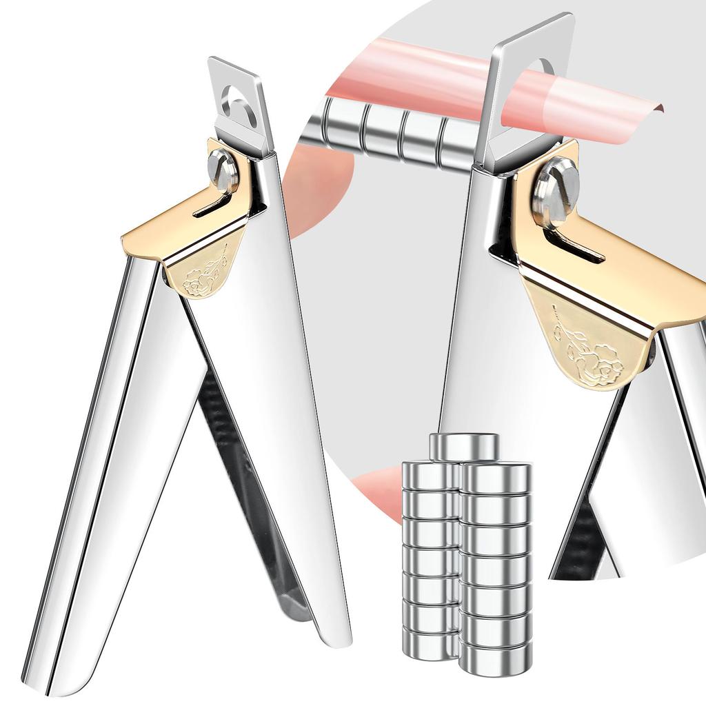 Nail Art Word Cut Ribbon Titanium French U-Shaped Scissors, Fake Nail Scissors Stainless Steel Nail Clippers Nail Extensions Cut Nail Clippers