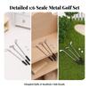 3 Pieces Miniature Sports Set Realistic for Photography Setups