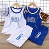 Schnelltrocknendes Sportset für Jungen: Sommer Unisex Basketball & Fußball Uniform, Mittel/Groß Kurzarm