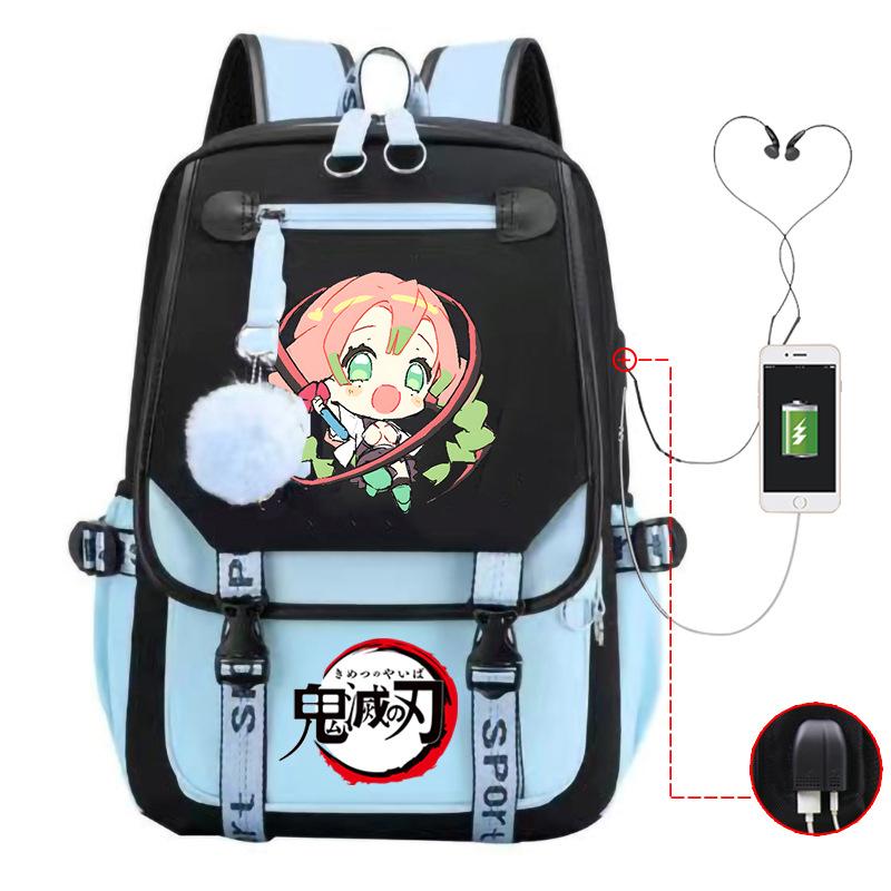 Demon slayer ghost extermination column student schoolbag junior high school student primary school student middle school student backpack