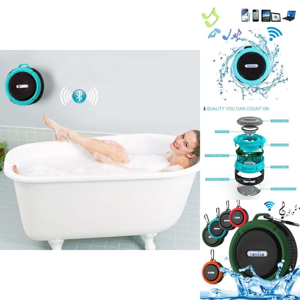 Wireless Waterproof Portable Shockproof  Outdoor Sport Speaker Bluetooth