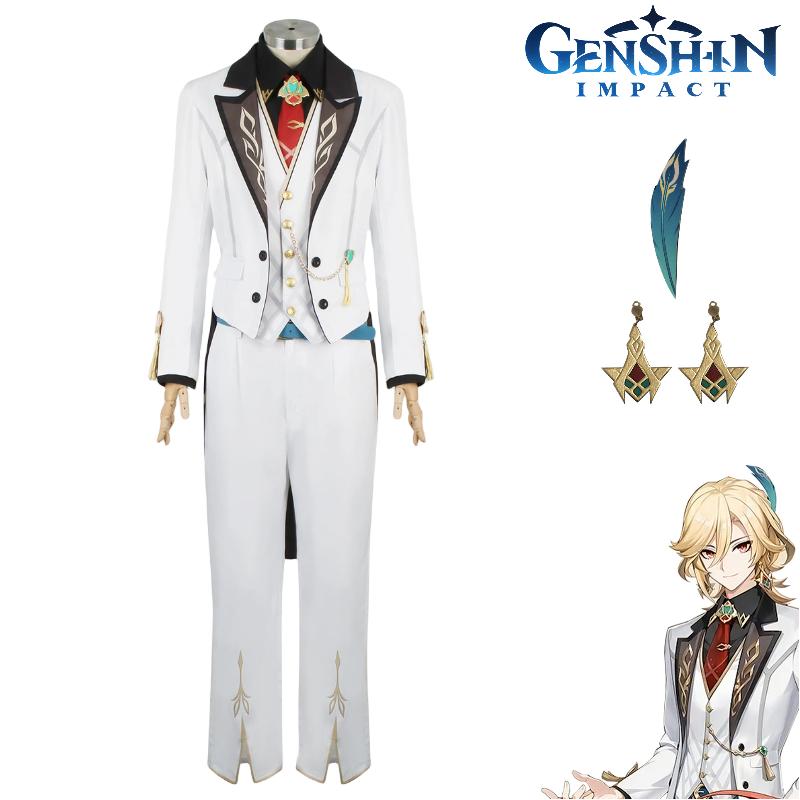 Kaveh Impact Genshin Linkage Cosplay Costume Halloween Party Outfit Fans Gifts