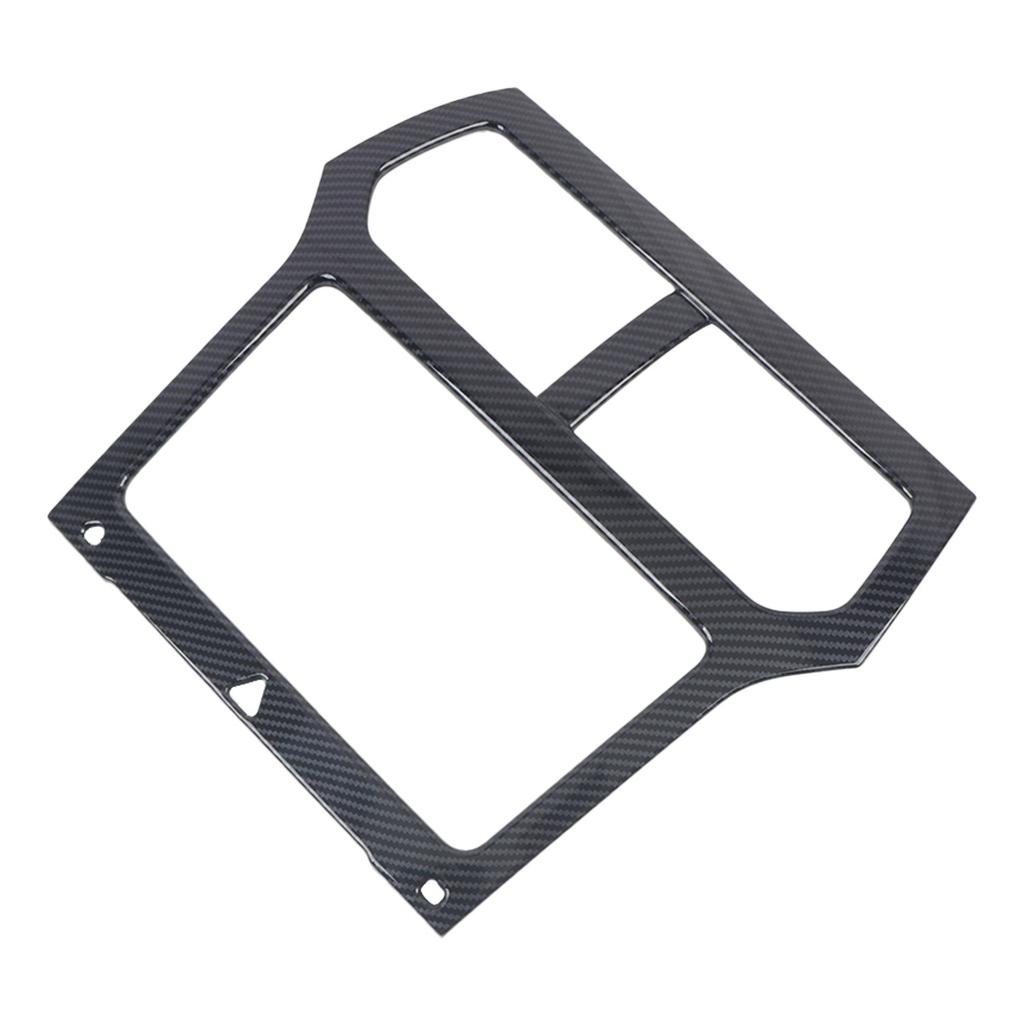 For Ford Explorer 2011 2012 2013 2014 2015 Carbon Black Interior Console Navigation Cover Frame Trim ABS Car Accessories 1pcs