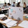 Acoustic Student Desk Divider Felt Thickened Dining Table Isolation Board Privacy Panel for Student Desktops in Classroom