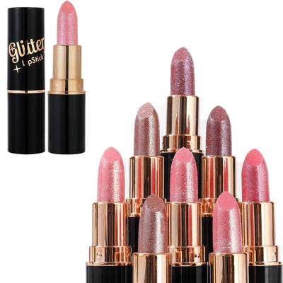 Pearlescent Lipstick Glitter Lip Glaze Moisturizing Long-lasting Lip Gloss 6 Colors Lip Gloss