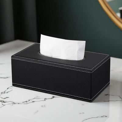 Modern Simple Leather Desktop Tissue Box