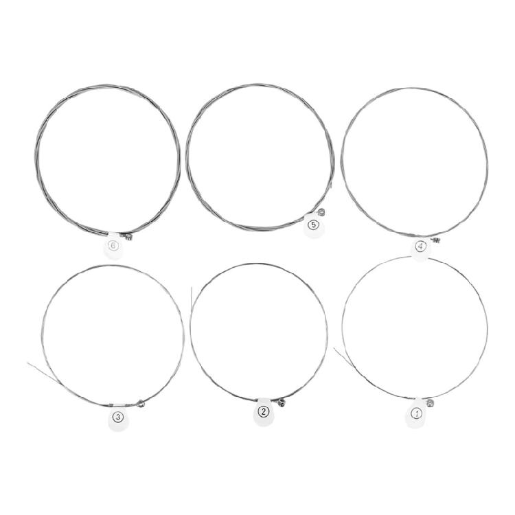 6Pcs 10-46 Electric Guitar Strings Brilliant Sound Quality Strings