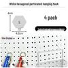 Pegboard Wall Organizer with Hooks - No-Drill Storage Rack for Entryway or Study Room.