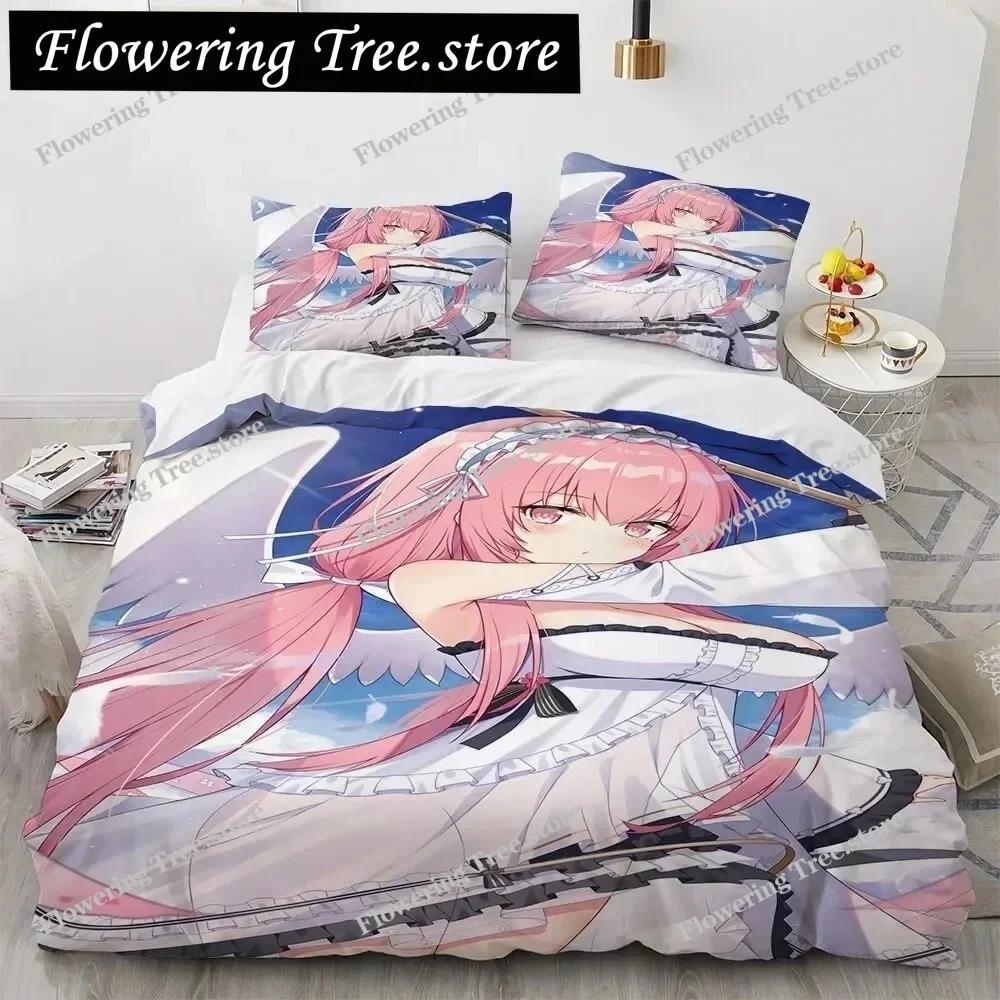 Kawaii Anime sexy Girl Bedding Set,Duvet Cover Comforter Bed Set Quilt Cover Pillowcase,King Queen Twin Size Boys Girls Adults