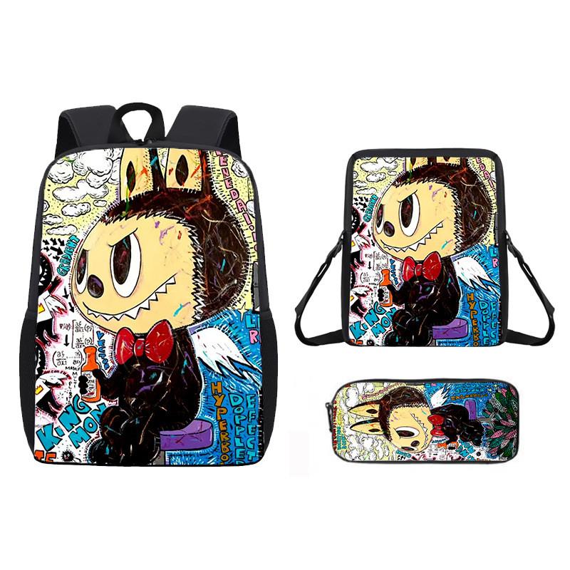 Anime Shoulder Cartoon Bag Pencil Case School Backpack For Children