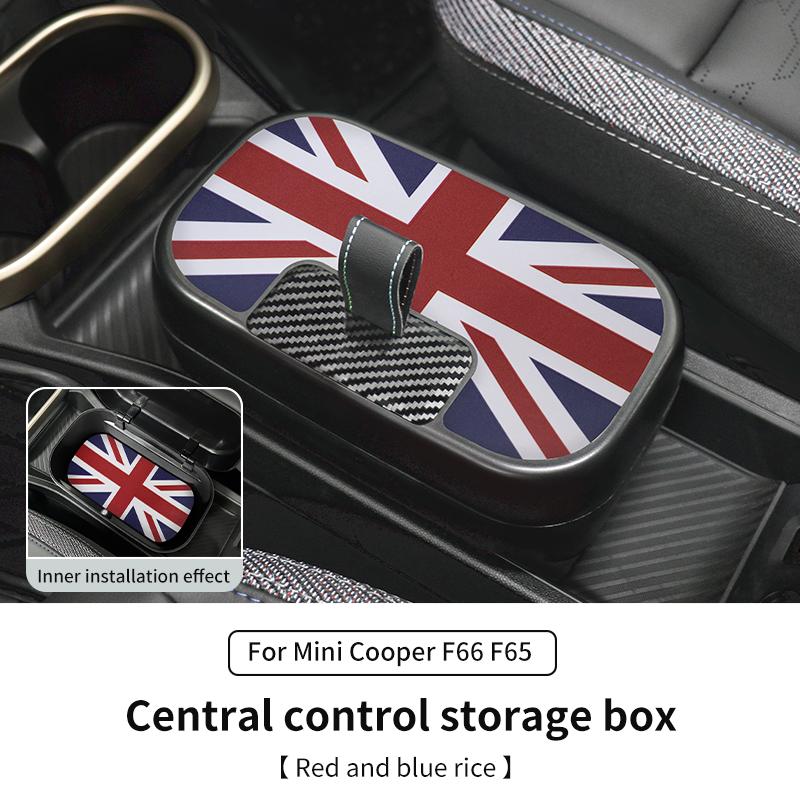 Central Control Storage Box For BMW Mini Cooper F65 F66 2024 2025 Central Armrest Storage Box Car Accessories