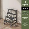 Waterproof Multi-Layer Ladder Shelf Stainless Steel Metal Flower Step Display Stands Balcony Flower Room Plant Rack