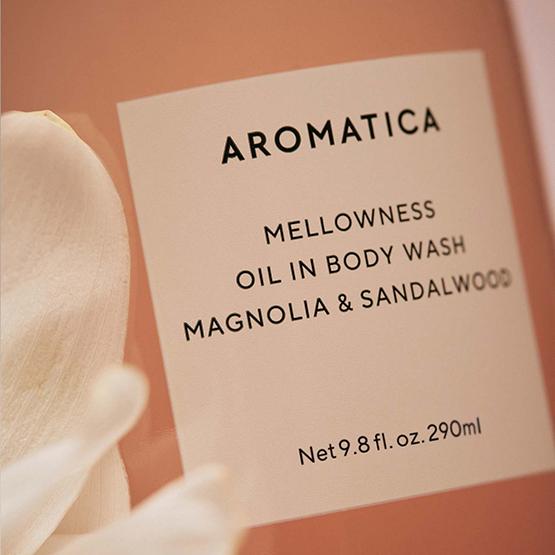 AROMATICA Mellowness Oil In Body Wash Magnolia & Sandalwood 290ml