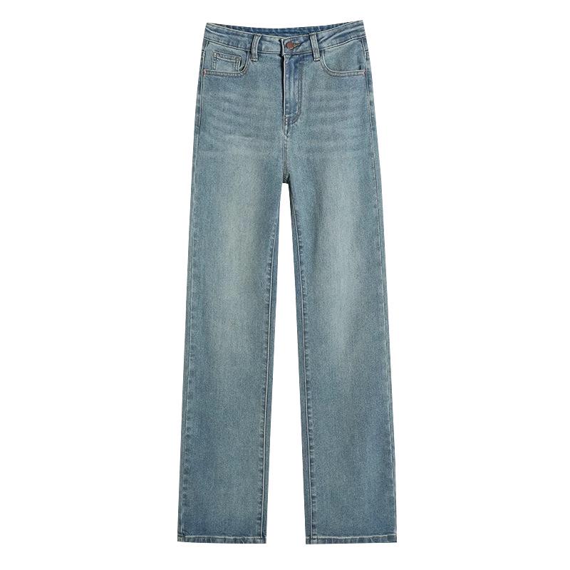 Women's Slim Fit Elastic High Waist Wide Leg Jeans - Spring/Autumn 2025 Edition