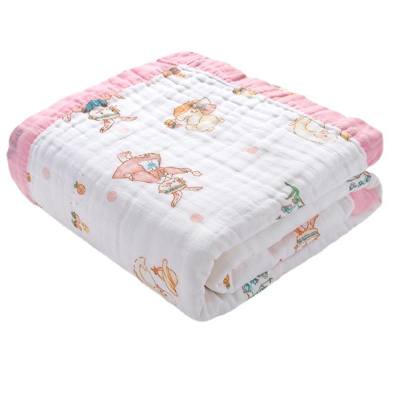 Quilt, Spring, Autumn and Summer Quilt, Newborn Cover Blanket, Gauze Towel, Children's Bath Towel Sheet