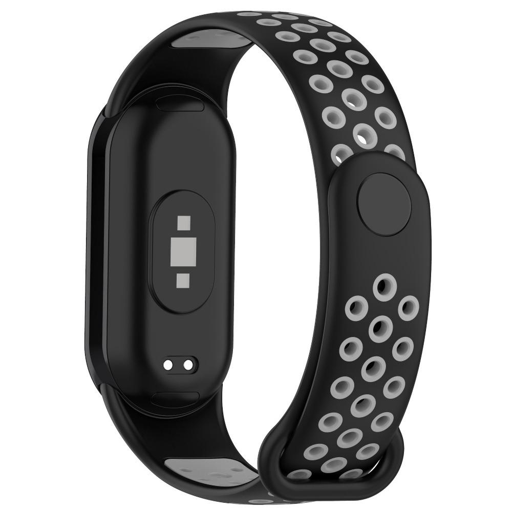 Two-tone Silicone Strap for Xiaomi Mi Band 10/9/8 Smart Watch Replaceable Correa for Mi Band 8/9/10 Sports Bracelet Accessories