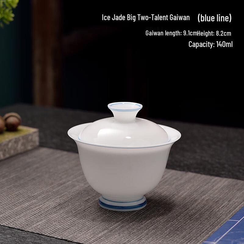 Yilu Hall Ice Jade White Porcelain Gaiwan