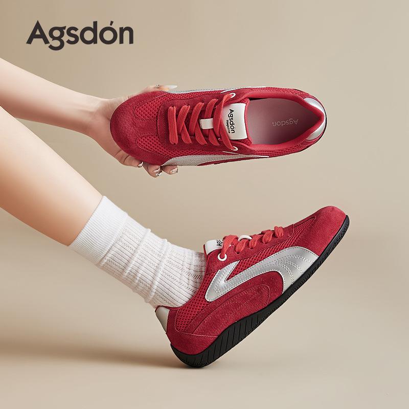 Red Platform German Training Shoes New Autumn Ballet Retro Classic Forrest Gump Sports Shoes