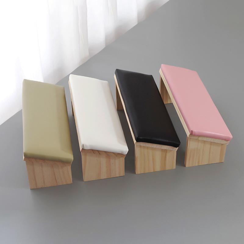 Wooden Sloping Surface Nail Art Hand Pillow Cushion Pillow Armrests Nail Art Stand For Nail Salon Technician