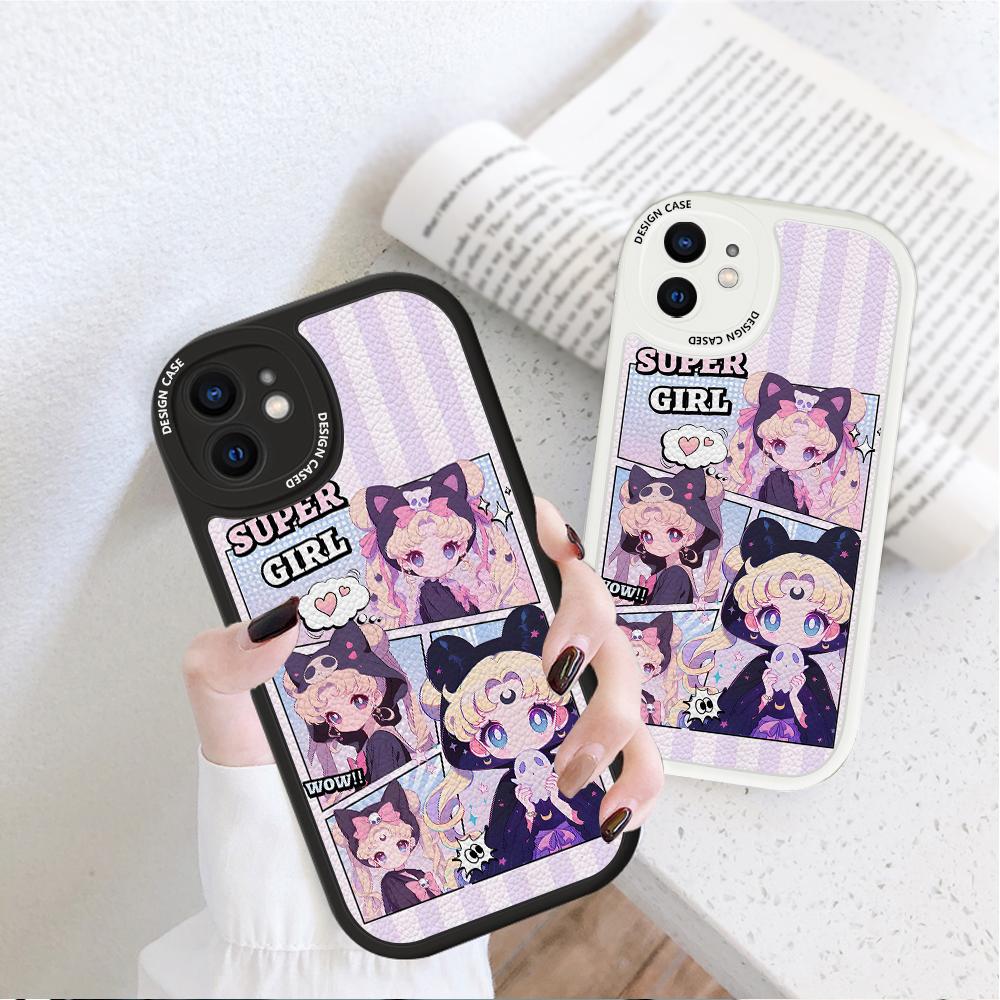 Slim Skin Feeling Cartoon Flowers Tulips Soft Silikon PU Kožený kryt Pouzdro na telefon pro Samsung Xiaomi Poco Redmi