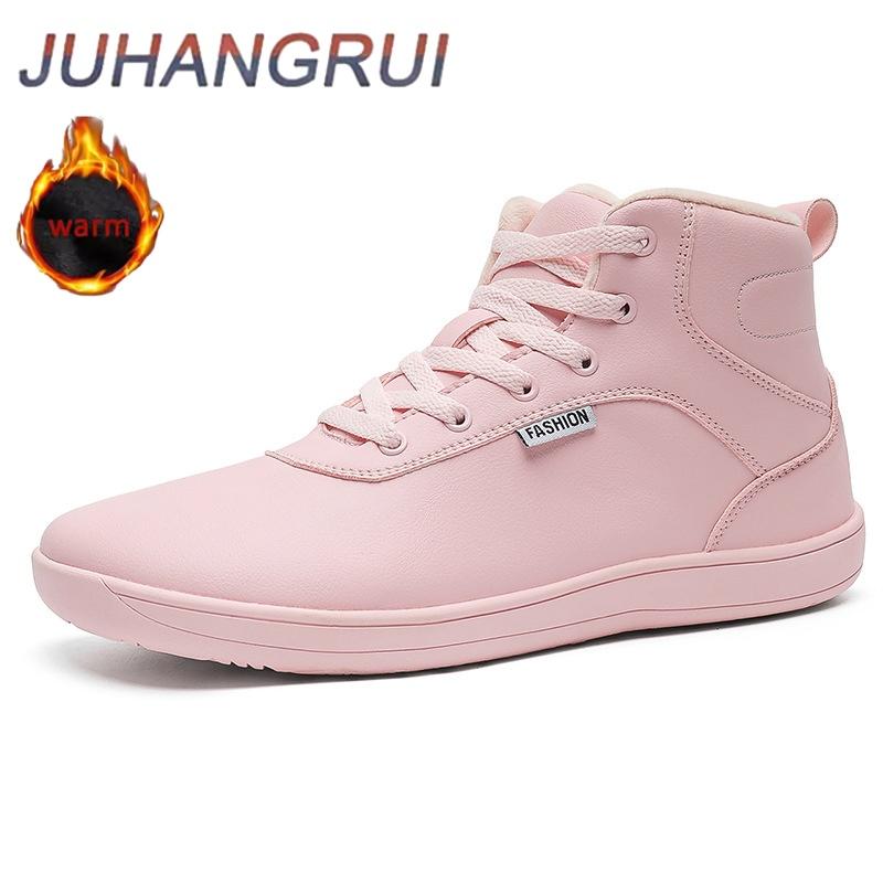 Winter Unisex Wide Toe Box High-Top Snow Boots Thermal Plush Lined Non-Slip Couple Comfortable Outdoor Sneakers Winter Warm Shoe 37 3330₽