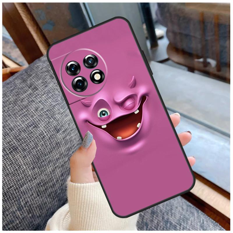 3D Funny Face Cute Case For OnePlus 13R 13T 12R 10R 10T 15 13 12 11 10 9 Pro Nord 5 CE 2 3 4 Lite N20 N30 Coque