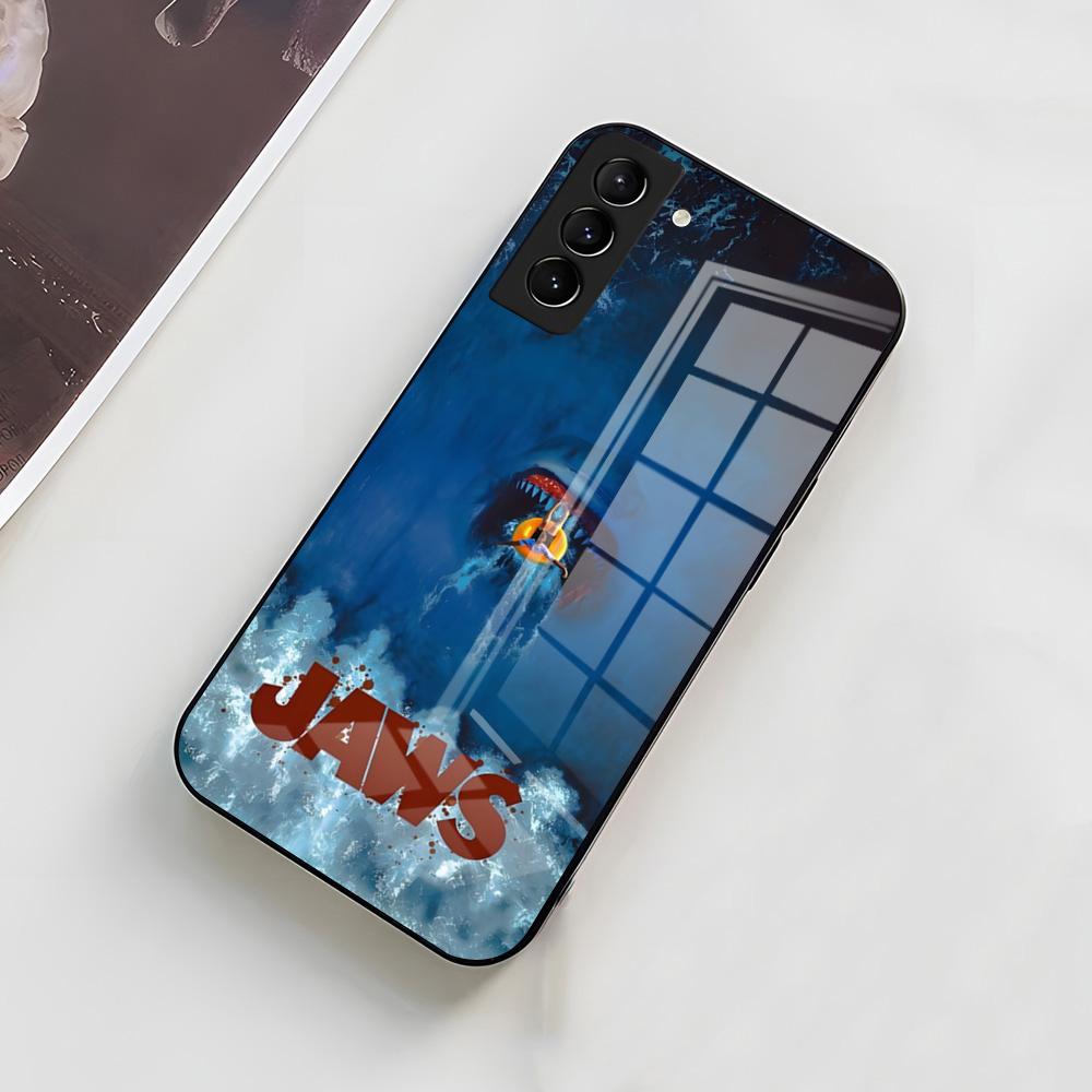 

Film Movie J-Jaws Phone Case For Samsung A56 A36 A26 A16 A15 A25 A35 A55 A14 A34 A24 A54 Glass Case Samsung A22 5G