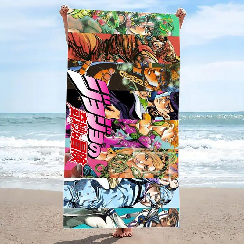 The JoJo's Print Beach Towel, Large Soft Quick Dry Towel for Beach Camping Swimming