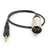 3.5mm Audio Cable Cord Stereo Audio Plug XLR 3 Pin for Sony UWP D11 D21 P03B Microphone Sound Recording