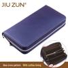 Straw Pattern Microfiber Leather Wallet for Men and Women - Customizable Design