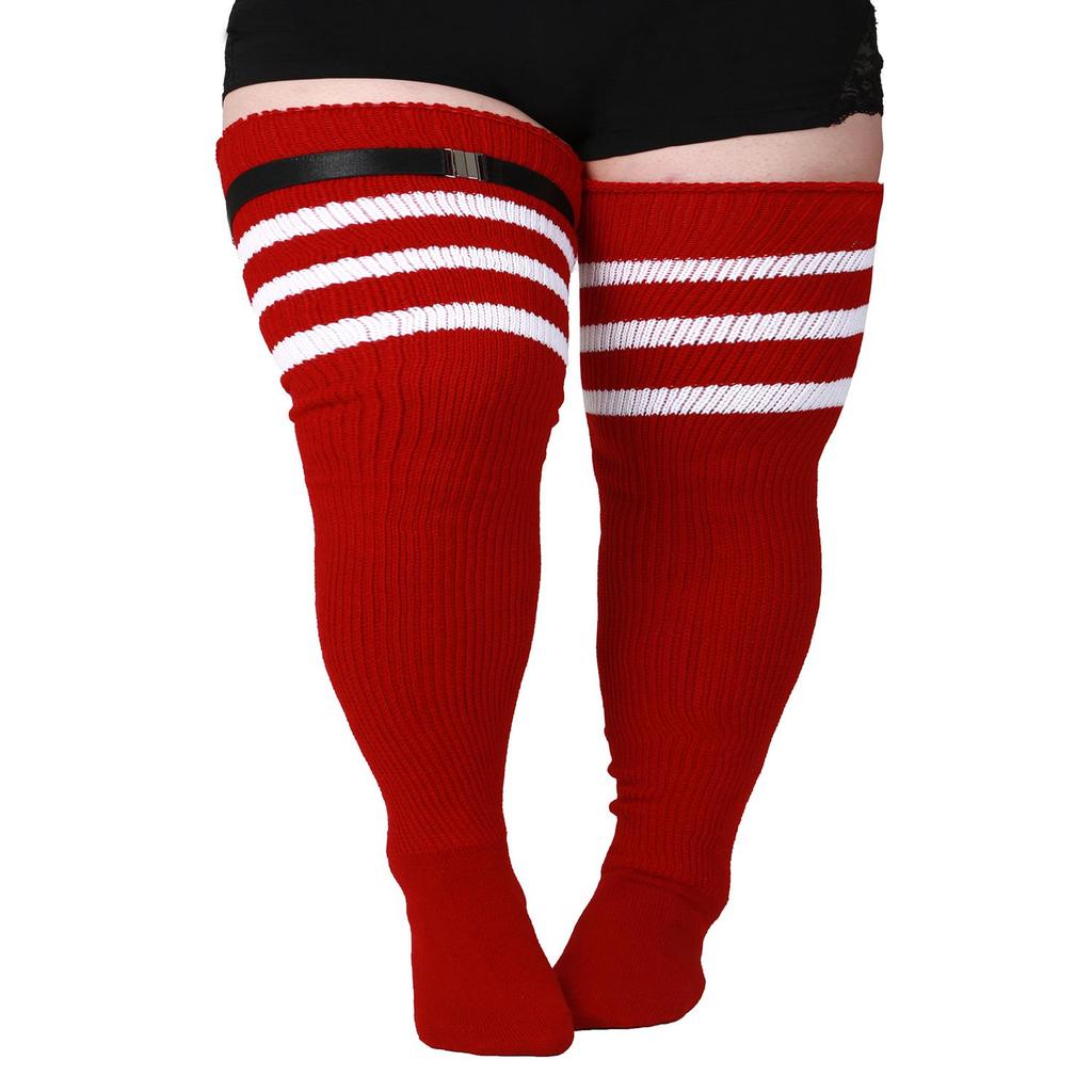 Plus Size Women's Compression Knee-High Socks - Extra Thick Over-the-Knee for Autumn/Winter