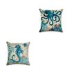 Vintage Collection Ocean Thicken Plush Pillowcase Whale Seahorse Octopus Turtle