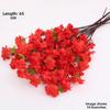 3pcs Lifelike Artificial Sakura Flowers Pink Silk Fake Flowers Peach Blossom Branch  Table Center