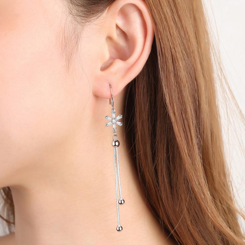 Lindon Copper Alloy Zircon Earrings Drop Earrings For Women Wedding Party Gifts