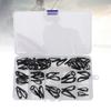 44pcs Fishing Rod Tip Stainless Steel Ceramic Fishing Pole Guide Ring Fishing Rod Repair Kit
