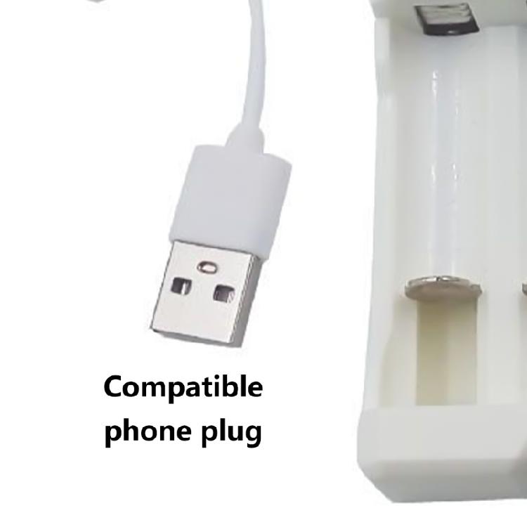 USB Powereds AA/3A Battery Charger with 4 Slots and Recognition for Safe and Efficient Charging