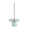 Zen Lotus Ceramic Incense Burner - Chinese Style Sandalwood & Stick Incense Holder for Home