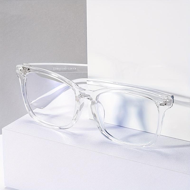 2PCS Vintage Computer Glasses Frame Men Square Optical Spectacles Eyeglasses Anti Blue Light Blocking Gaming Eyewear