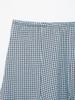 Women's 2025 Plaid Wave Style Wide Hem Midi Skirt