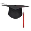 Graduation Cap with Tassel Bachelors Hat with Adjustable Size Elastic Band Graduation Dress Accessory Master Degree Graduation Ceremony Hat