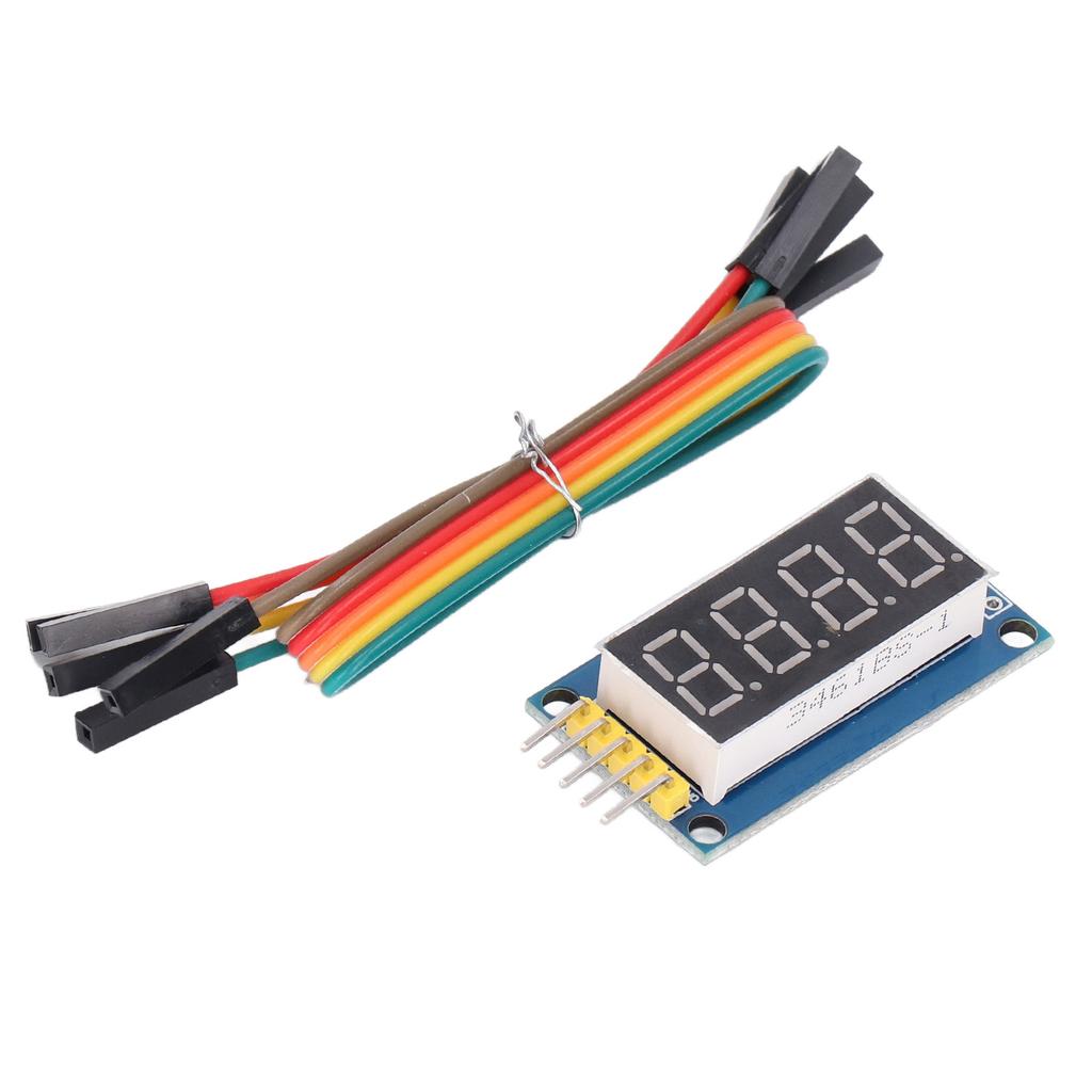 4 Digit Digital Tube Module 74HC595 Driver Adjustable LED Display Module with Jumper 3.3V‑5V