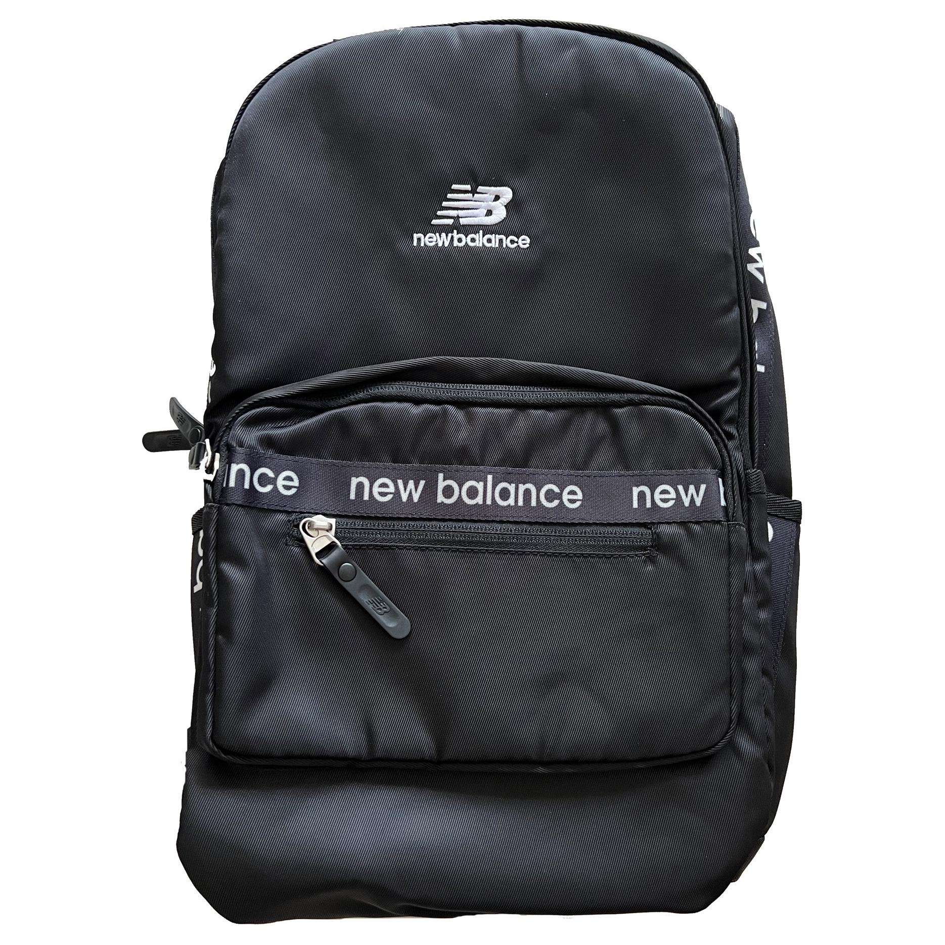 New Balance Fashion Versatile Portable Large Capacity Fabric Backpack Unisex backpack Black NCGCA42022 Black