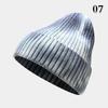 Damen Batik-Pullovermütze Herbst und Winter Gerollte Spitzmütze Warme Outdoor-Beanie Wollmütze