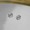 Hip-Hop Full Diamond Lightning Earrings, Inlaid Zircon Men And Women With The Same Trend Street Popular Couple Earrings