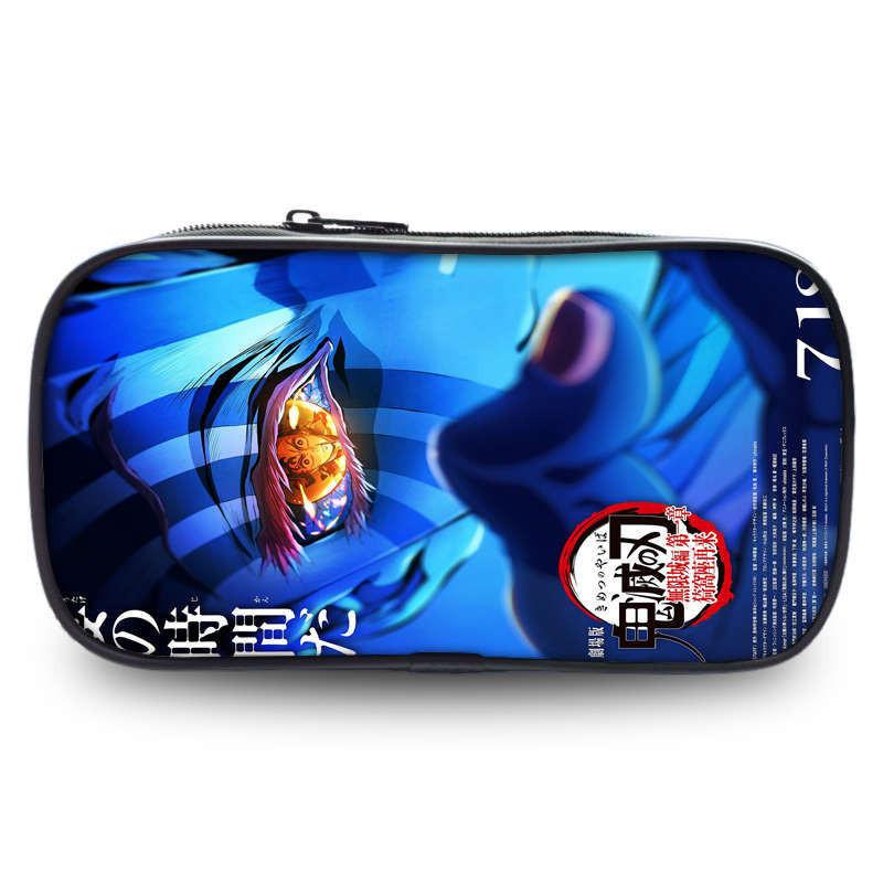 Demon Slayer Kimetsu No Yaiba Stationery Storage With Spacious Design For School And Gift Use