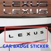 Letter Logo Car Stickers Decoration Rear Trunk Labels Tail Mark For F SPORT ES RX NX LS UX IS CT GS RC HS SC TX LX GX RZ