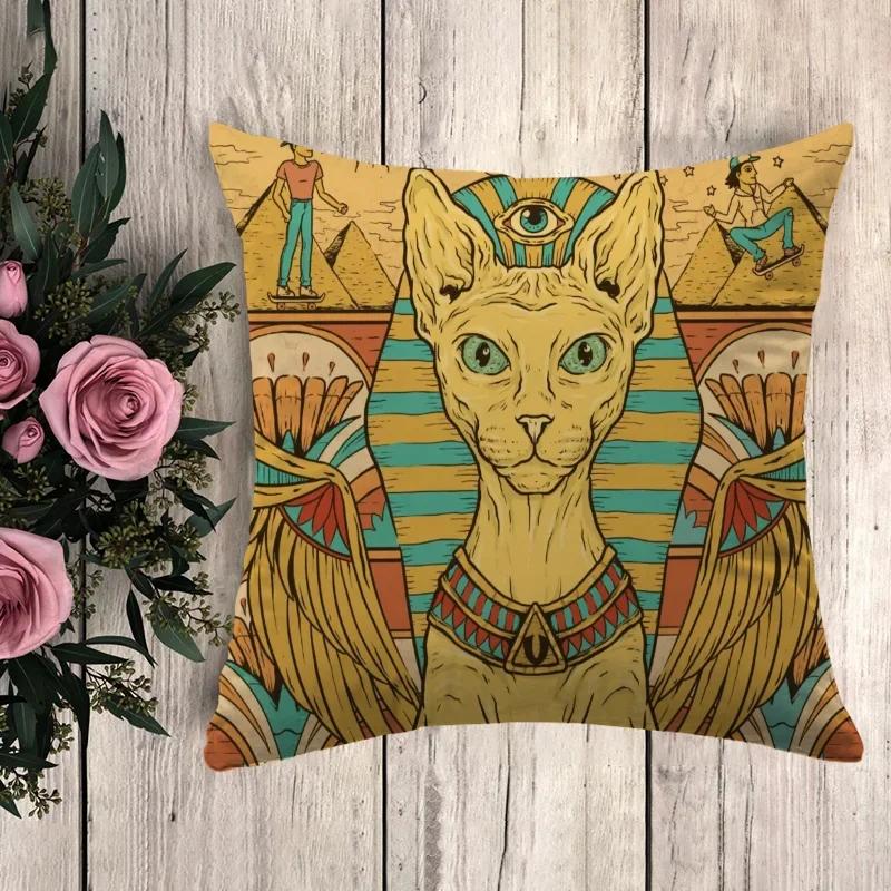 

Настенная роспись «Искусство подушек» Наволочки для подушек-кошек для постельных подушек, украшение автомобиля, декоративная наволочка, подушки, домашний декор, наволочки 66x66cm бордовый